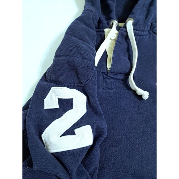 Polo Ralph Lauren Hoodie #2 Sweatshirt Men's Medium Pony Logo Rugby Y2K 67 Blue - Picture 4 of 12